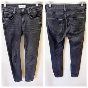 Zara Woman Distressed Denim Skinny Jeans Size 4